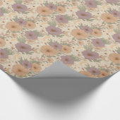 Whimsical Boho Floral & Moon Dreamscape Geschenkpapier (Ecke)