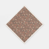 Whimsical Boho Floral Pattern Fall House Erwärmung Serviette (Ecke)