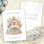 Whimsical Boho Gingerbread Haus Frohe Weihnachten