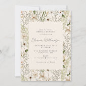 Whimsical Boho Greenerenery Foliage Bridal Brunch Einladung (Vorderseite)