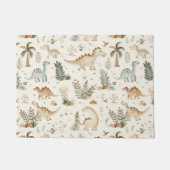 Whimsical Boho Jungle Dinosaur Muster Fußmatte (Vorderseite)