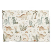 Whimsical Boho Jungle Dinosaur Muster Kissenbezug (Vorderseite)