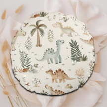 Whimsical Boho Jungle Dinosaur Muster