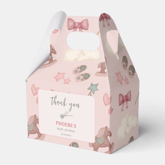 Whimsical Boho Kinderzimmer Bassinet Träume Pferd Geschenkschachtel (Vorderseite)