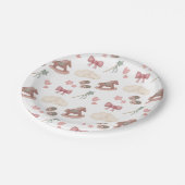 Whimsical Boho Kinderzimmer Bassinet Träume Pferd Pappteller (Schrägansicht)