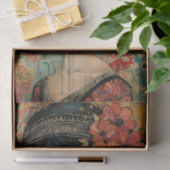 WHIMSICAL BOHO MÄDCHEN DECOUPAY SEIDENPAPIER (Geschenk)