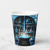 Whimsical Boho Magic Scientist zum Geburtstag Pappbecher (Vorderseite)