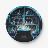 Whimsical Boho Magic Scientist zum Geburtstag Pappteller (Vorderseite)