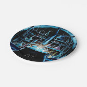 Whimsical Boho Magic Scientist zum Geburtstag Pappteller (Schrägansicht)