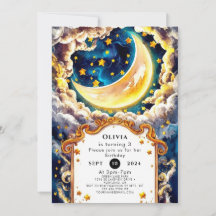 Whimsical Boho Moon Birthday