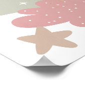 Whimsical boho moon szene, poster (Ecke)