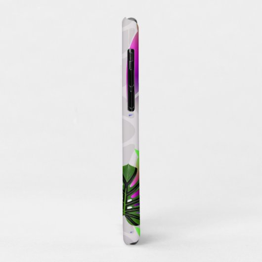 Whimsical Boho Owl & Tropical Monstera Leaf Case-Mate iPhone Hülle (Hinten/Links)