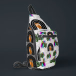 Whimsical Boho Owl & Tropical Monstera Leaf Crossbody Bag<br><div class="desc">Embrace a blend of mystical charm and tropical vibes with this unique surface pattern. Featuring a rhythmic arrangement of wise owls nestled in boho-style arches alongside iridescent owls and lush Monstera leaves, this design is perfect for those who love eclectic and modern nature-inspired aesthetics. Whether you are looking to create...</div>