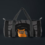 Whimsical Boho Owl & Tropical Monstera Leaf Duffle Bag<br><div class="desc">Embrace a blend of mystical charm and tropical vibes with this unique surface pattern. Featuring a rhythmic arrangement of wise owls nestled in boho-style arches alongside iridescent owls and lush Monstera leaves, this design is perfect for those who love eclectic and modern nature-inspired aesthetics. Whether you are looking to create...</div>