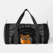 Whimsical Boho Owl & Tropical Monstera Leaf Duffle Bag (Rückseite)