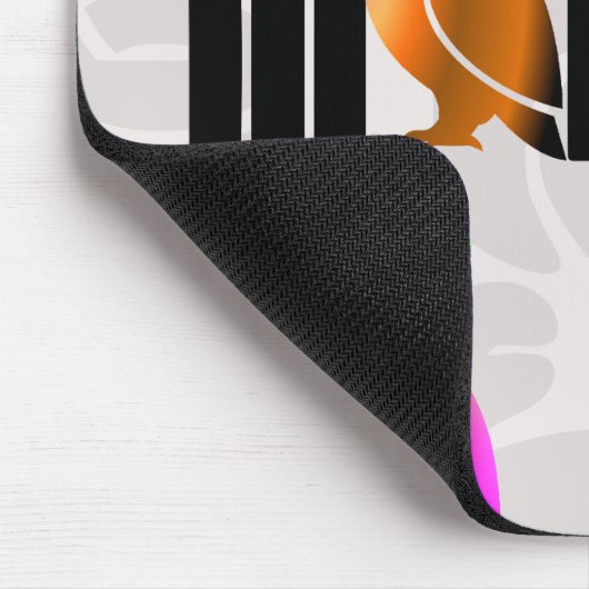 Whimsical Boho Owl & Tropical Monstera Leaf Mousepad (Ecke)