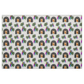 Whimsical Boho Owl & Tropical Monstera Leaf Stoff (Fat Quarter (45,7 x 55,9 cm))