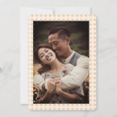 Whimsical Boho Rahmen SAVE THE DATE CUSTOM FOTO (Rückseite)