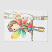 Whimsical Boho Red Haired Fairy DH1LF Decoupage Seidenpapier (Vorderseite)