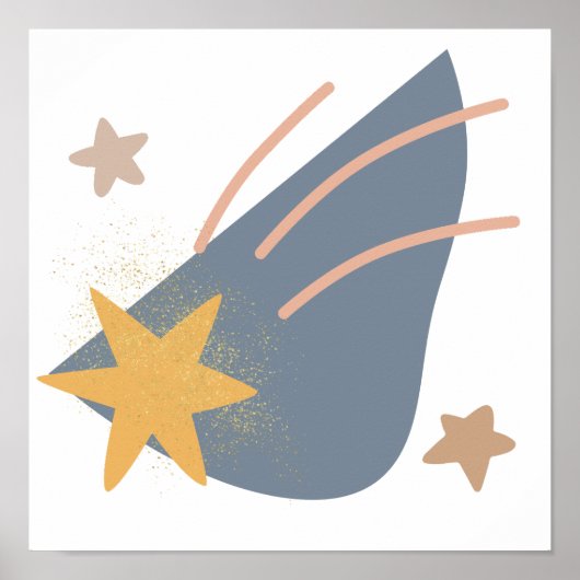 Whimsical boho schießstar, poster (Vorne)