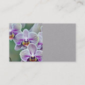 Whimsical Boho Soft Pastel Orchids Triptych Visitenkarte (Vorderseite)