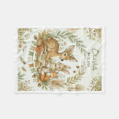 Whimsical Boho-Wald  Fleecedecke (Vorderseite (Horizontal))