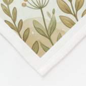 Whimsical Boho-Wald  Fleecedecke (Ecke)