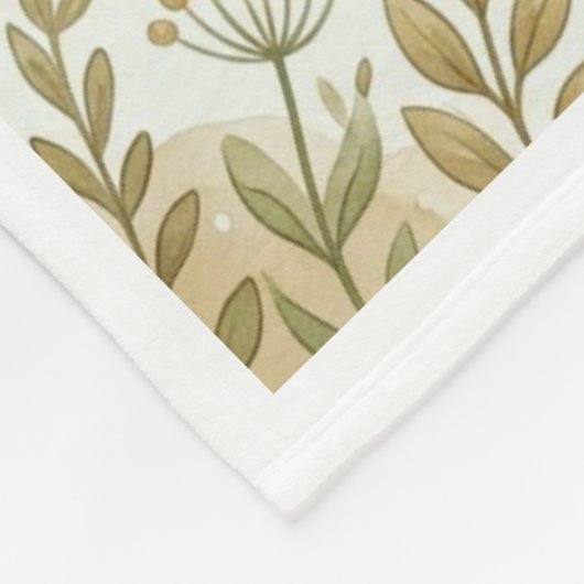 Whimsical Boho-Wald  Fleecedecke (Ecke)