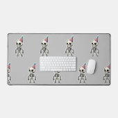 "Whimsical Bone Buddy" Schreibtischunterlage (Tastatur & Maus)