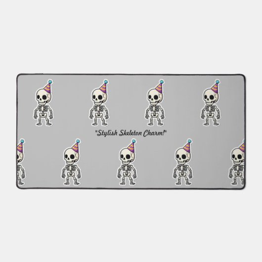 "Whimsical Bone Buddy" Schreibtischunterlage (Vorderseite)