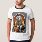 "Whimsical Bones: Hochwertiges Skelett CarT-Shirt T-Shirt (Vorderseite)