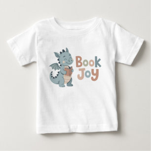 Whimsical Book Joy Drache liest Buch Baby T-shirt