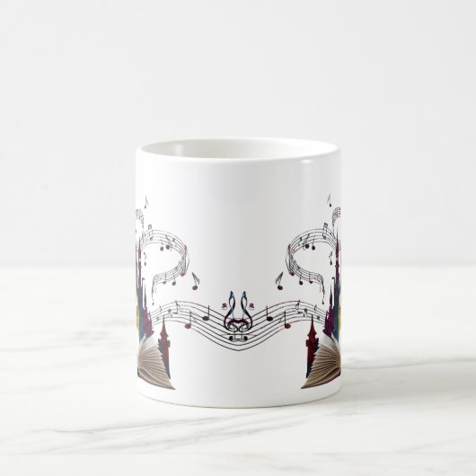 Whimsical Book Page Art Drinkware Kaffeetasse (Mittel)