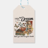 Whimsical Bookish Geschenkanhänger (Rückseite)