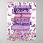 Whimsical Books Schmetterlinge & Wildblumen Willko Poster (Vorne)