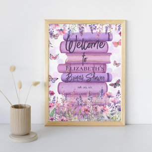 Whimsical Books Schmetterlinge & Wildblumen Willko Poster