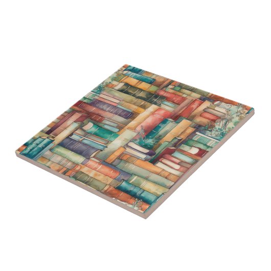 Whimsical Books Tile Fliese (Seite)