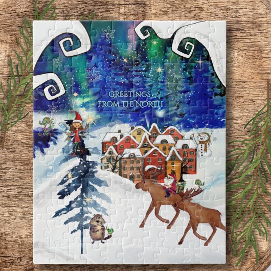 Whimsical Boreal Lights & Winterdorf  Puzzle