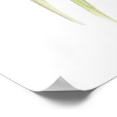 Whimsical botanic florale Fantasy Wesen Aquarell Poster (Ecke)