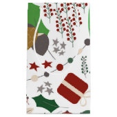 Whimsical Botanic Holiday Small Gift Bag Kleine Geschenktüte (Vorderseite)