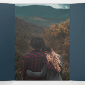 Whimsical Botanical Berry Wedding Suite Dreifach Gefaltete Einladung (Innenseite Mitte)