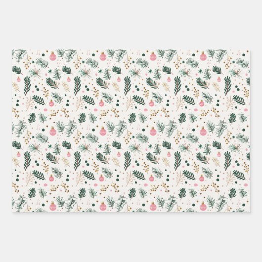 Whimsical Botanical Geschenkpapier Set (Vorderseite 3)