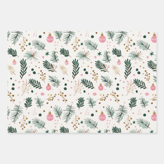 Whimsical Botanical Geschenkpapier Set (Vorderseite)