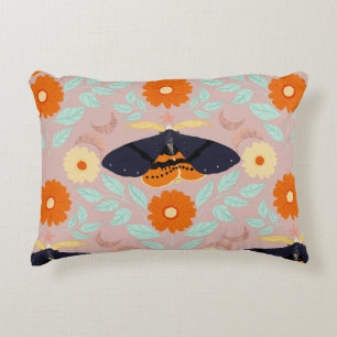 Whimsical Botanical Moth Collection Cozy Art Dekokissen