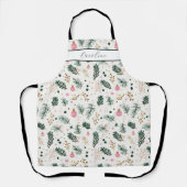 Whimsical Botanical Weihnachten Schürze (Vorderseite)