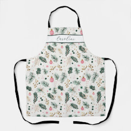 Whimsical Botanical Weihnachten Schürze