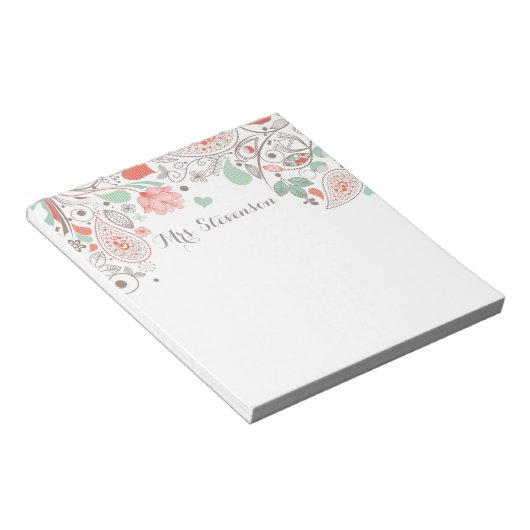 Whimsical Botanicals Notizblock (angewinkelt)