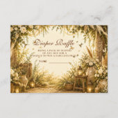 Whimsical Botanische Boho-Windel-Raffle Begleitkarte (Vorderseite)