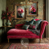 Whimsical Bouquet Vibranly Pink Floral Seidenpapier