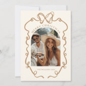 Whimsical Bow Boho Familienfoto Weihnachten (Vorderseite)